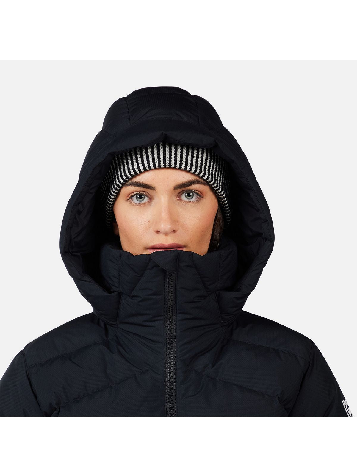 Kurtka narciarska damska ROSSIGNOL W WISPILE RIPSTOP DOWN JKT czarna