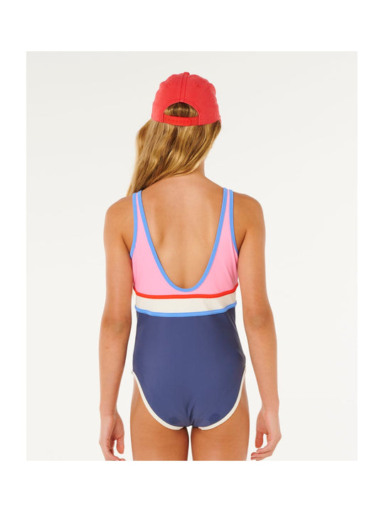 Kostium Kąpielowy dziecięcy RIP CURL Surf Revival 1 Piece - Girl granatowy
