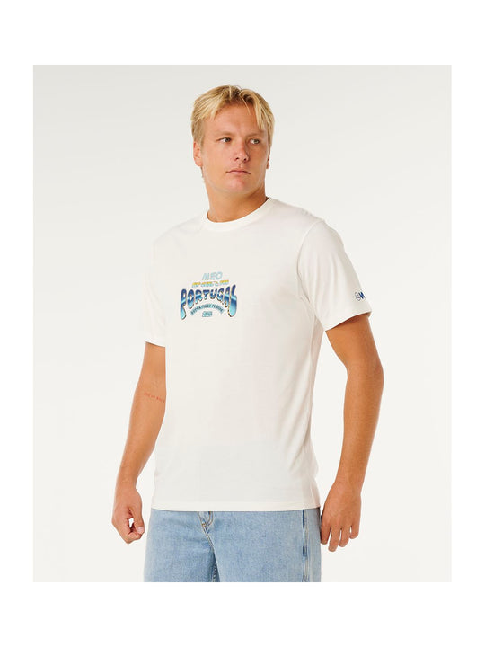 Koszulka męska RIP CURL Meo Peniche Pro 2026 Logo Tee biała
