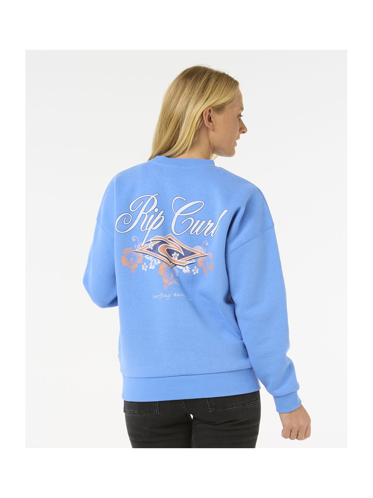 Bluza RIP CURL Hibiscus Diamond Heritage Crew niebieski