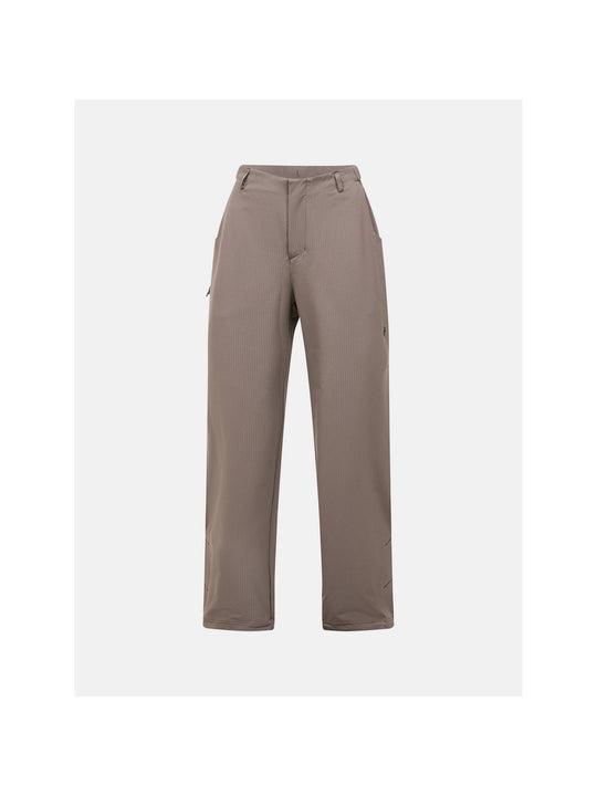 Spodnie damskie PEAK PERFORMANCE Backer Grid Pants brązowe
