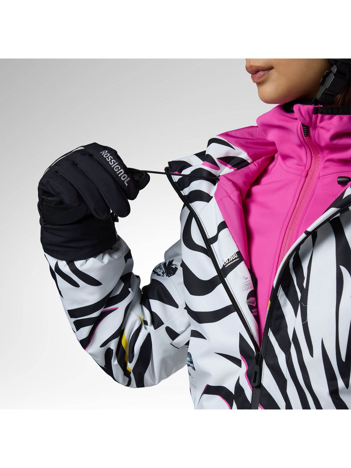 Kurtka narciarska damska ROSSIGNOL W Rochrun Insulated Jkt multikolor