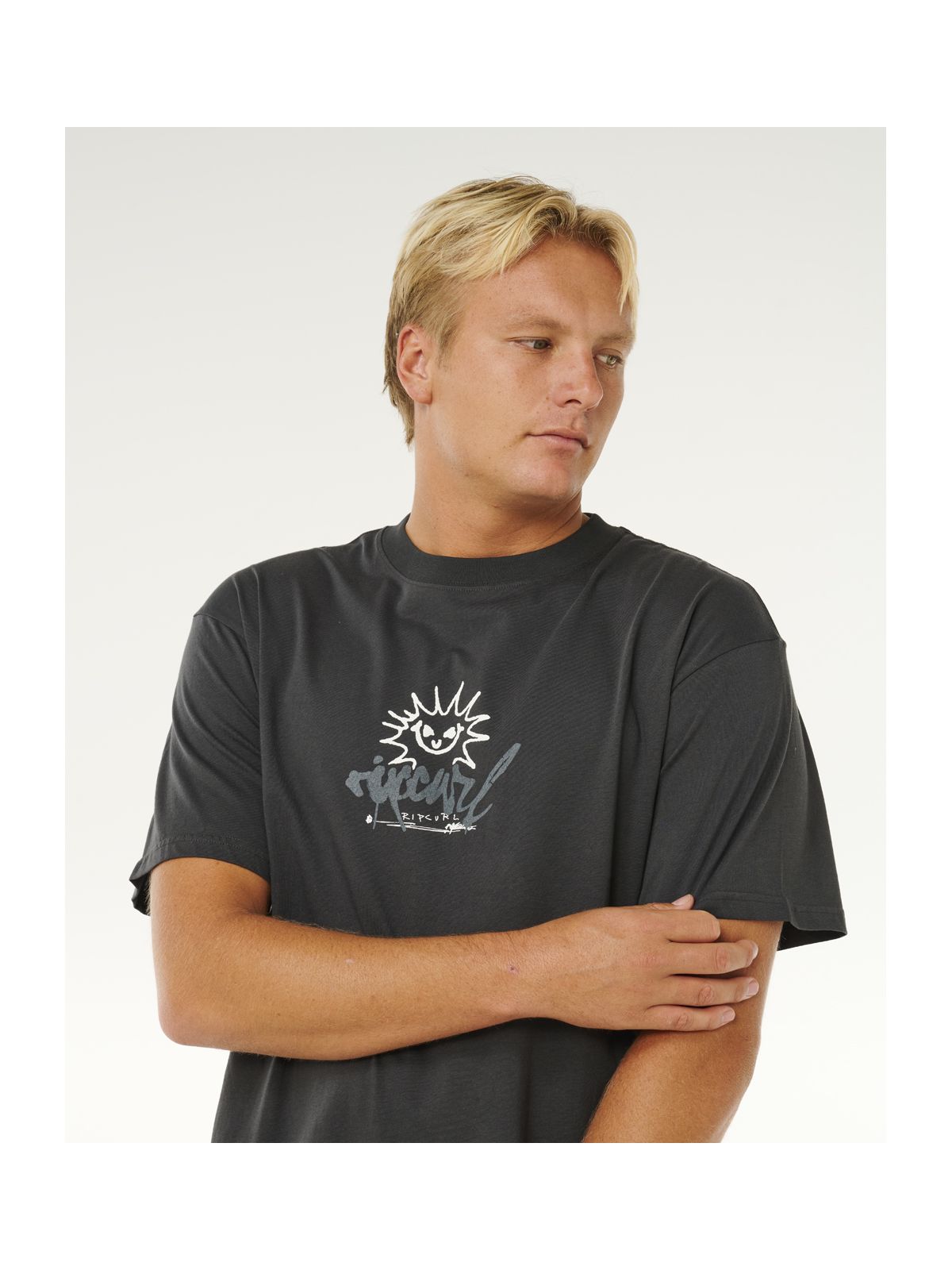 Koszulka męska RIP CURL Inner Visions Rotten Sun Tee czarna