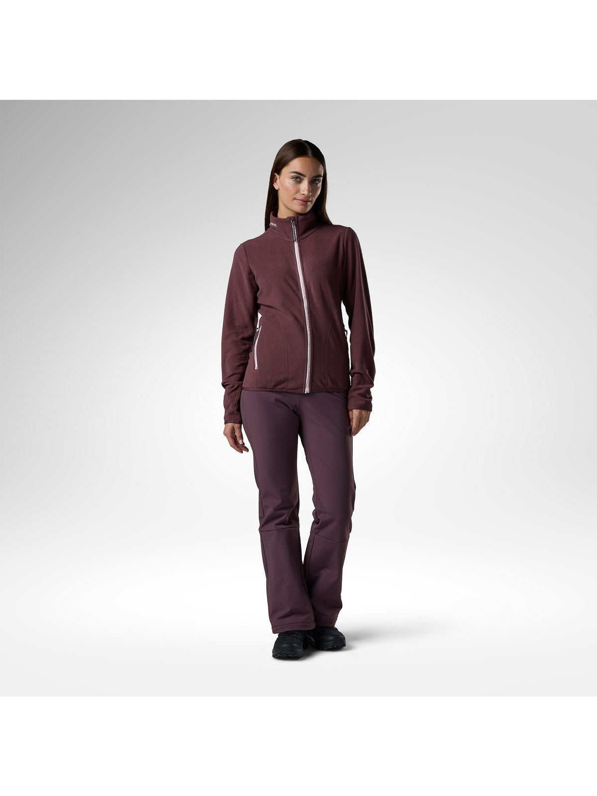 Bluza damska ROSSIGNOL W Polar Fleece Jacket bordowa
