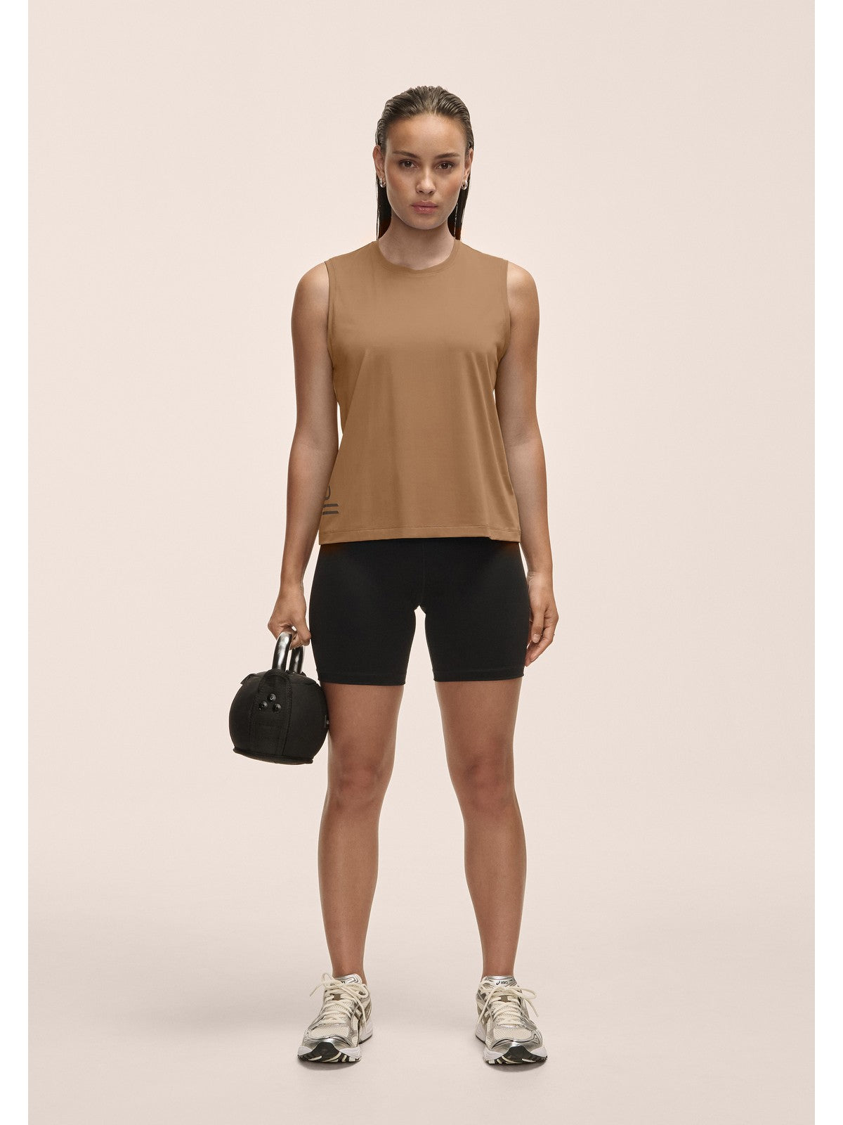 Koszulka treningowa damska CASALL Graphic Tank kolor brązowy