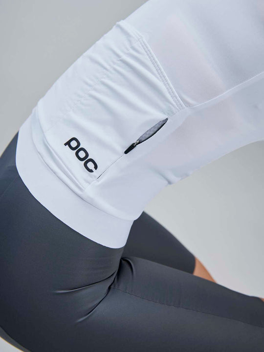 Spodenki rowerowe damskie POC W's Raceday Bib Shorts szare
