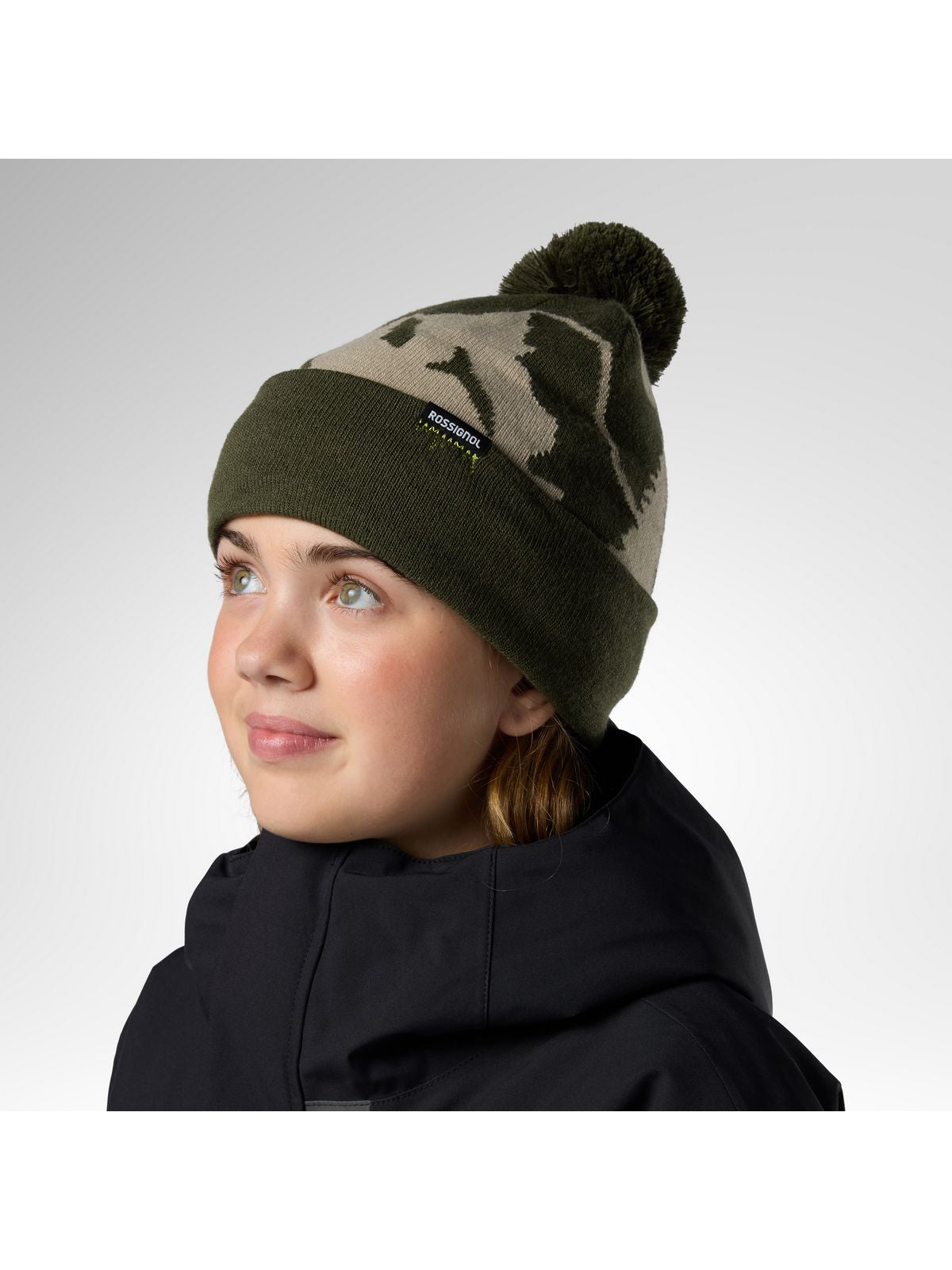 Czapka juniorska ROSSIGNOL Jr Graphic Pompom Beanie zielona