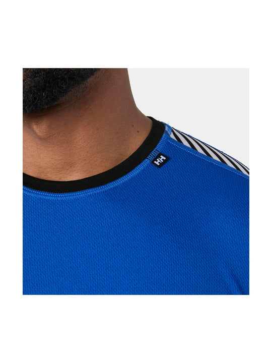 Bielizna termiczna męska HELLY HANSEN HH LIFA STRIPE CREW niebieska
