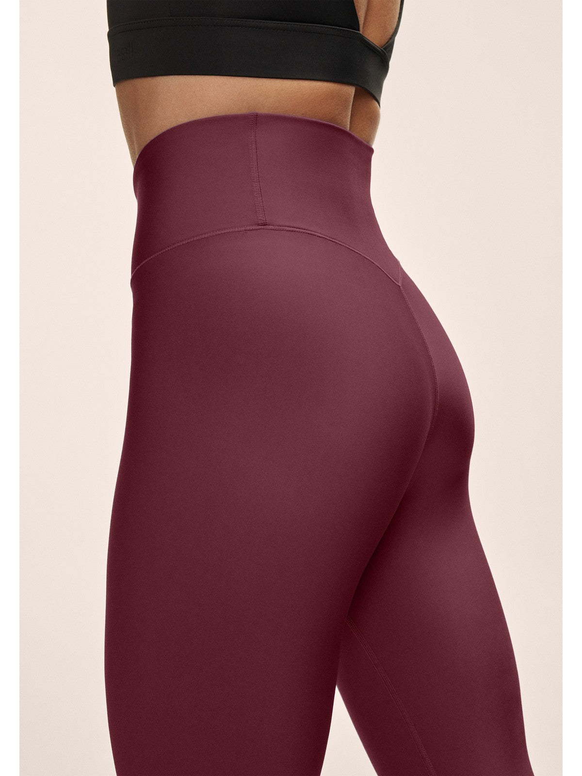 Legginsy treningowe damskie CASALL Graphic High Waist Tights kolor bordowy