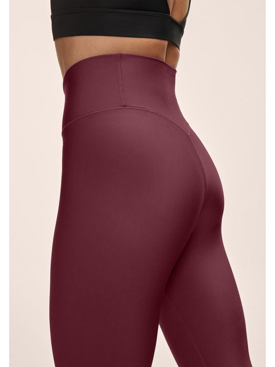Legginsy treningowe damskie CASALL Graphic High Waist Tights kolor bordowy
