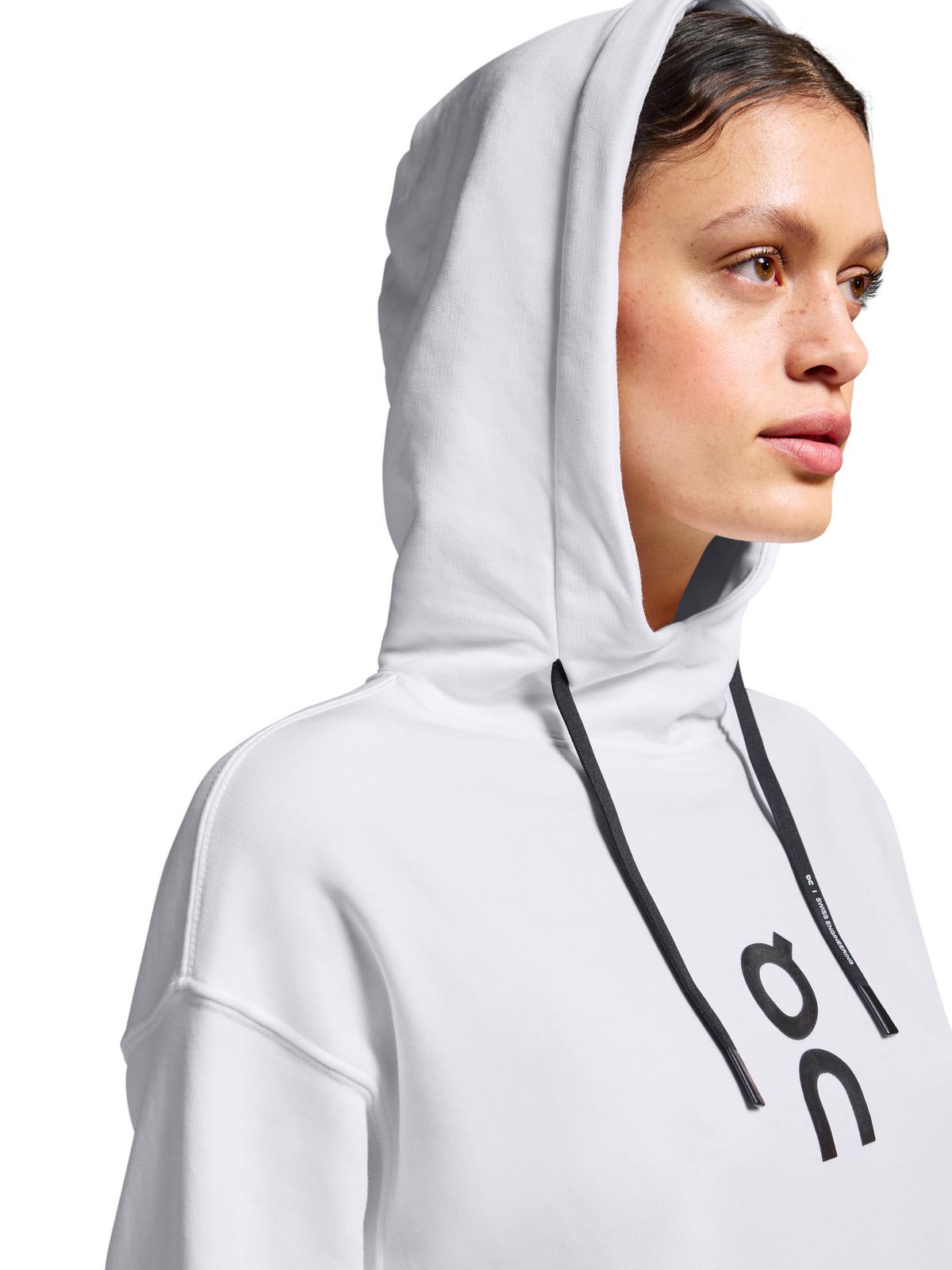 Bluza damska z kapturem ON RUNNING Club Hoodie biały
