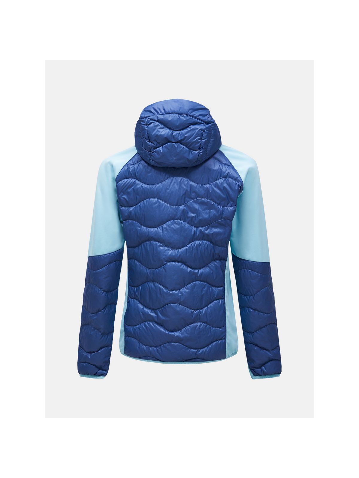Kurtka puchowa męska PEAK PERFORMANCE Helium Down Hybrid Hood niebieska