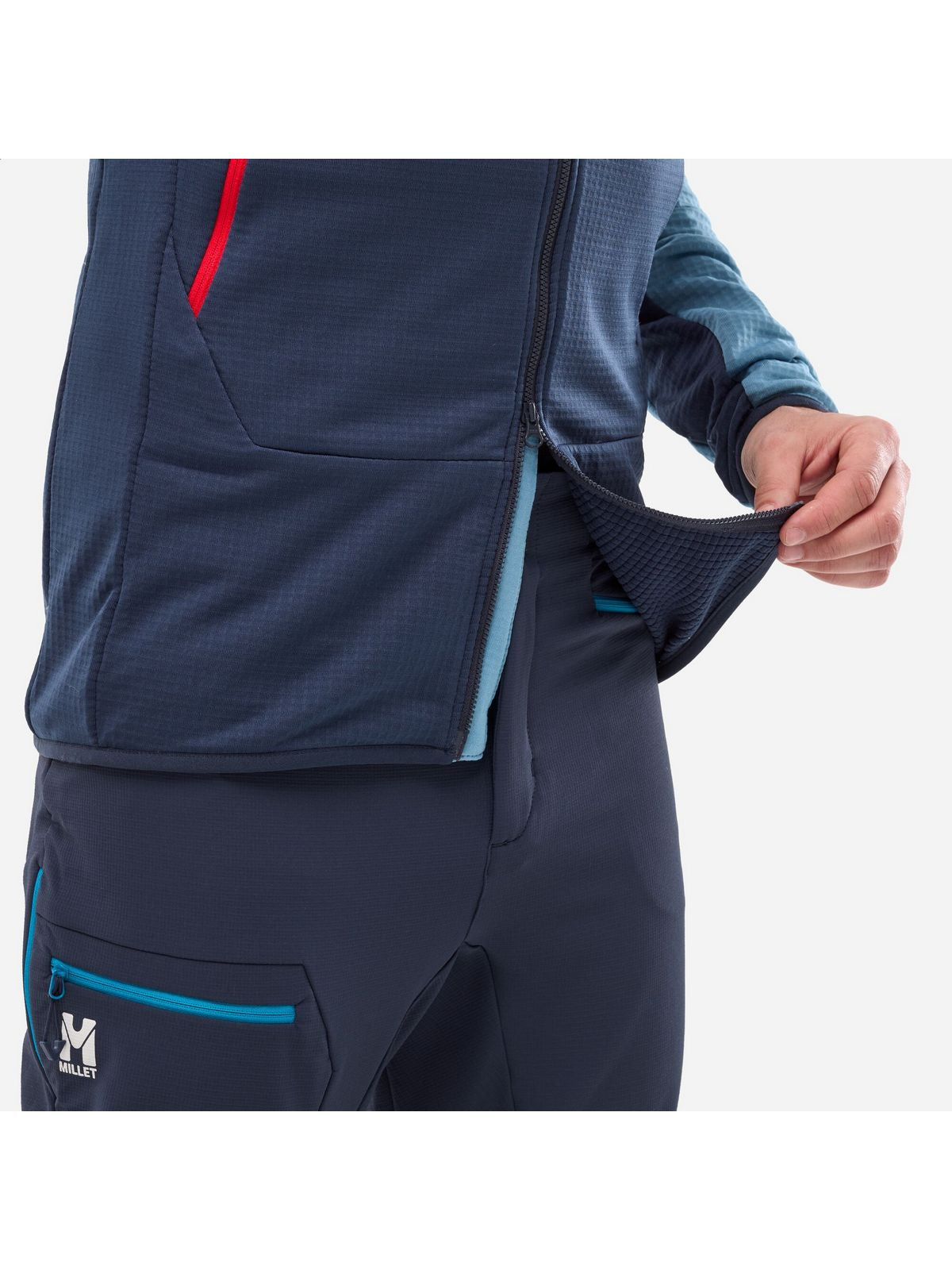 Bluza męska MILLET Fusion Grid Hoodie M niebieska