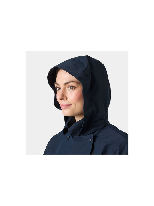 Kurtka damska HELLY HANSEN W Avenue Short Trench granatowa
