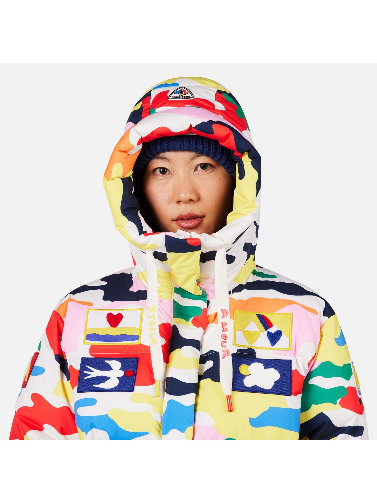 Kurtka narciarska damska ROSSIGNOL W JCC ALLSNOW DOWN JKT multikolor