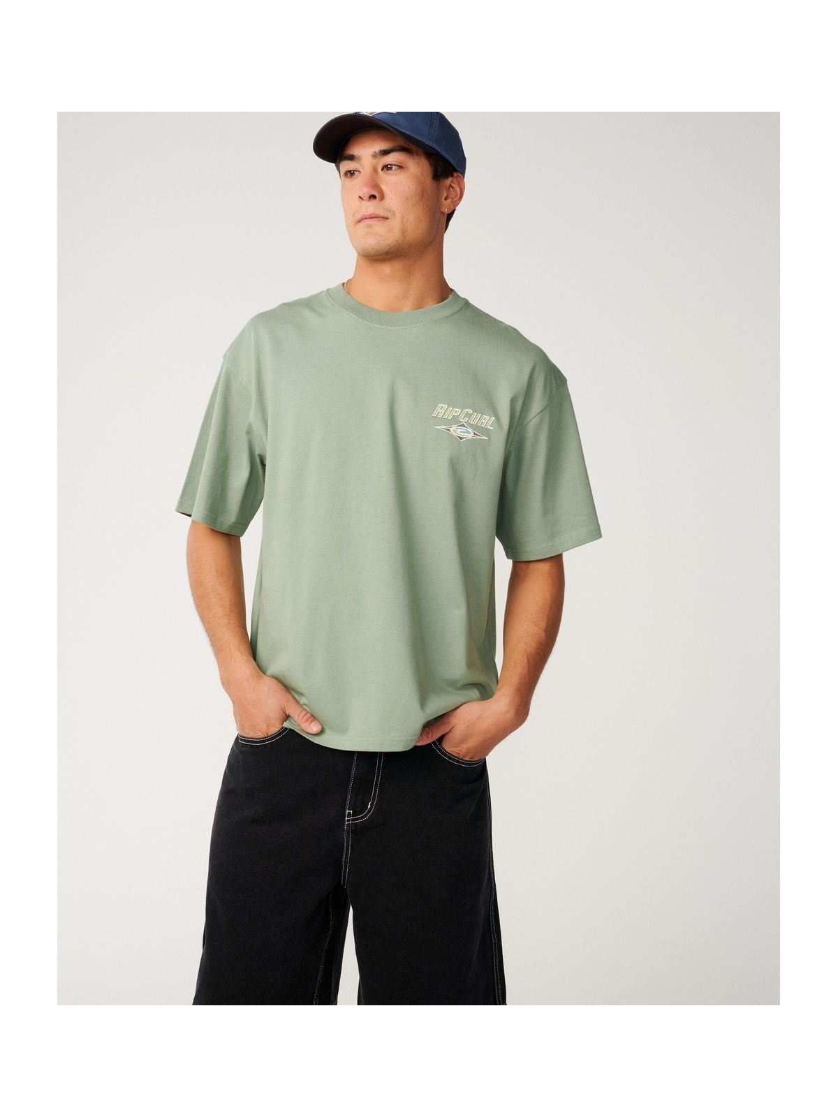 Koszulka męska RIP CURL Heritage Icon Tee zielona