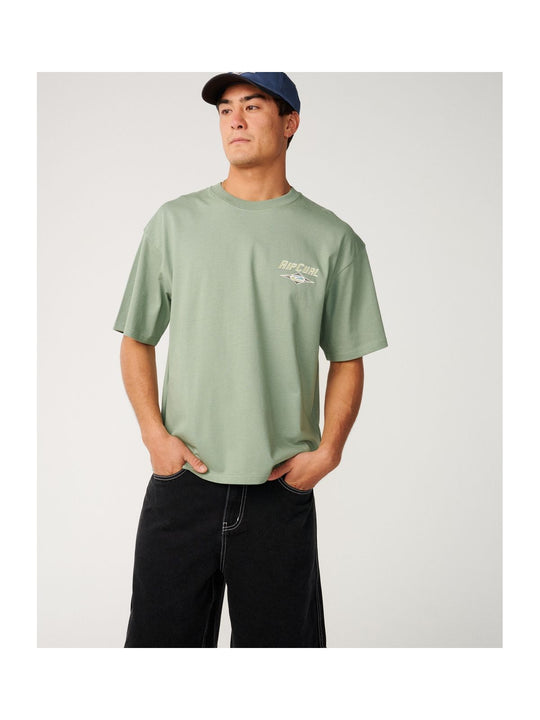 Koszulka męska RIP CURL Heritage Icon Tee zielona

