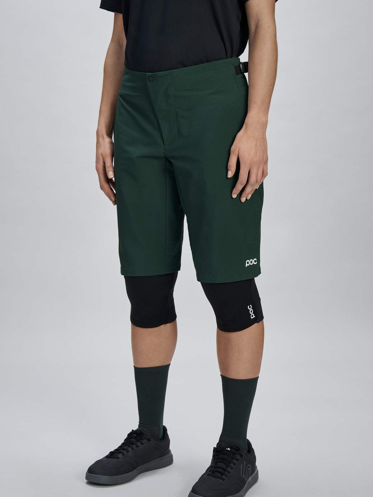 Spodenki rowerowe damskie POC W's Motion Air Shorts zielone