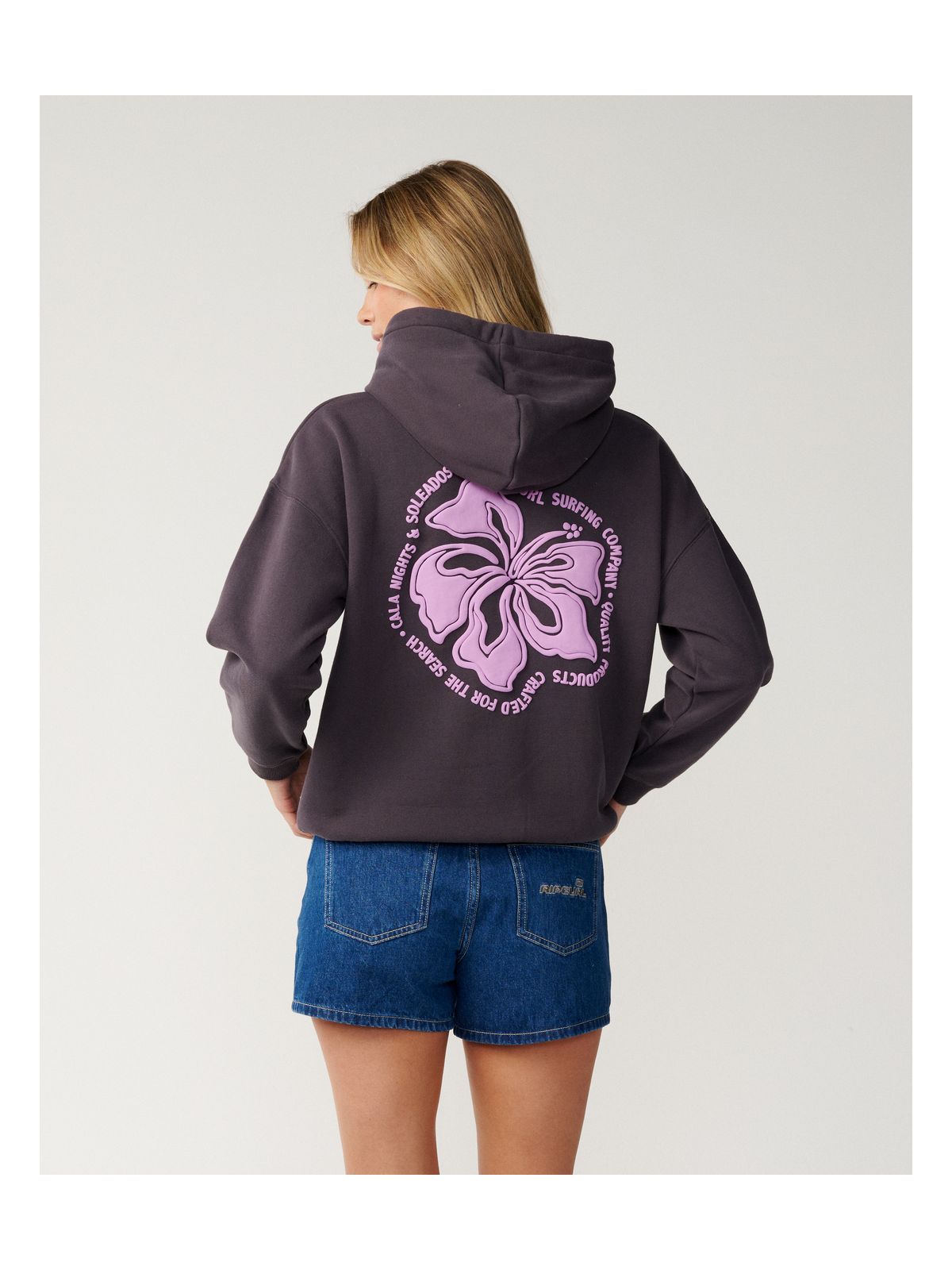Bluza damska RIP CURL Surf Puff Heritage Hood P/P brązowa