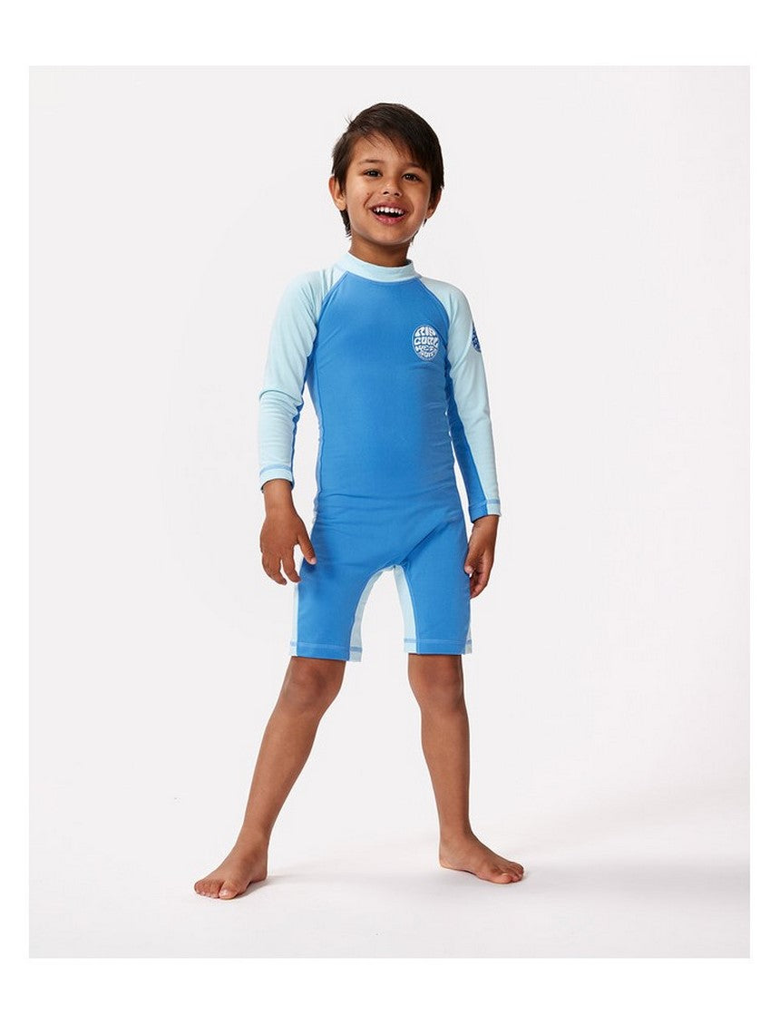 Lycra RIP CURL Icons Uv Brushed L/ S Suit-Boy niebieski