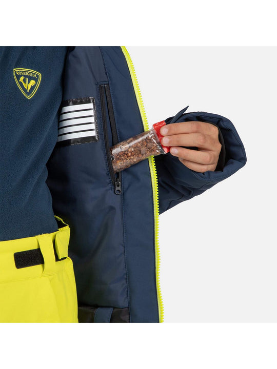 Kurtka narciarska dziecięca ROSSIGNOL Jr Strawpile Jkt granatowy
