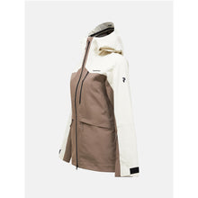 Kurtka narciarska damska PEAK PERFORMANCE Vertec HIPE 3L Shell Jacket brązowa
