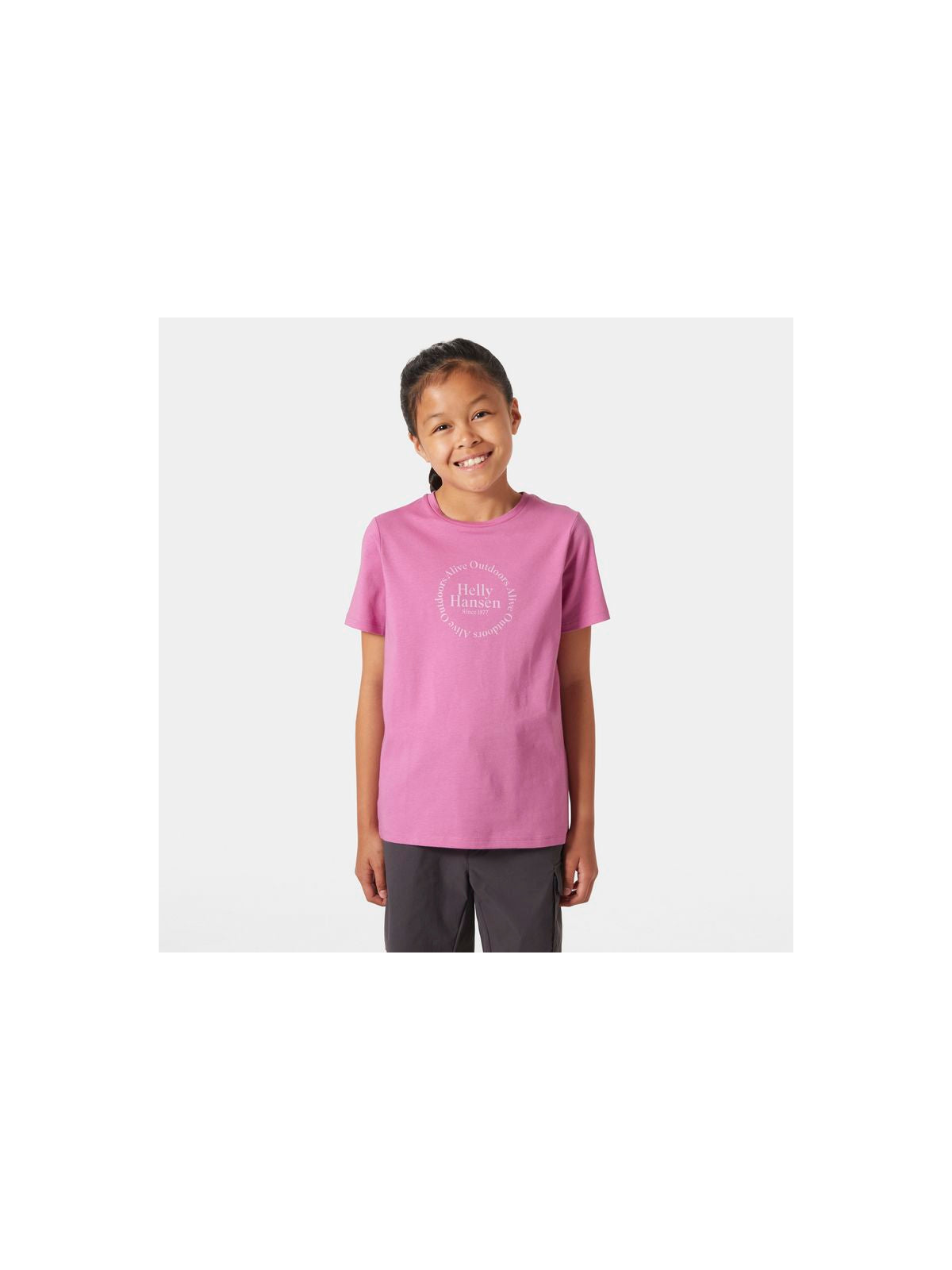 Koszulka HELLY HANSEN JR HH GRAPHIC T-SHIR różowy - Adventure Sports