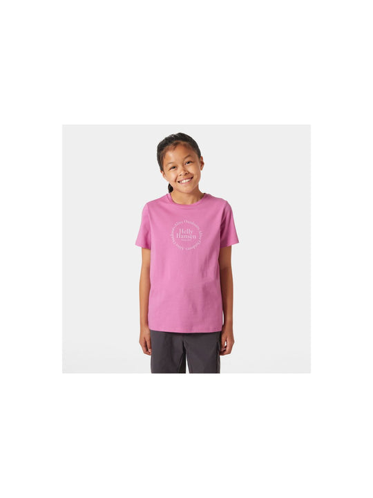 Koszulka HELLY HANSEN JR HH GRAPHIC T-SHIR różowy - Adventure Sports
