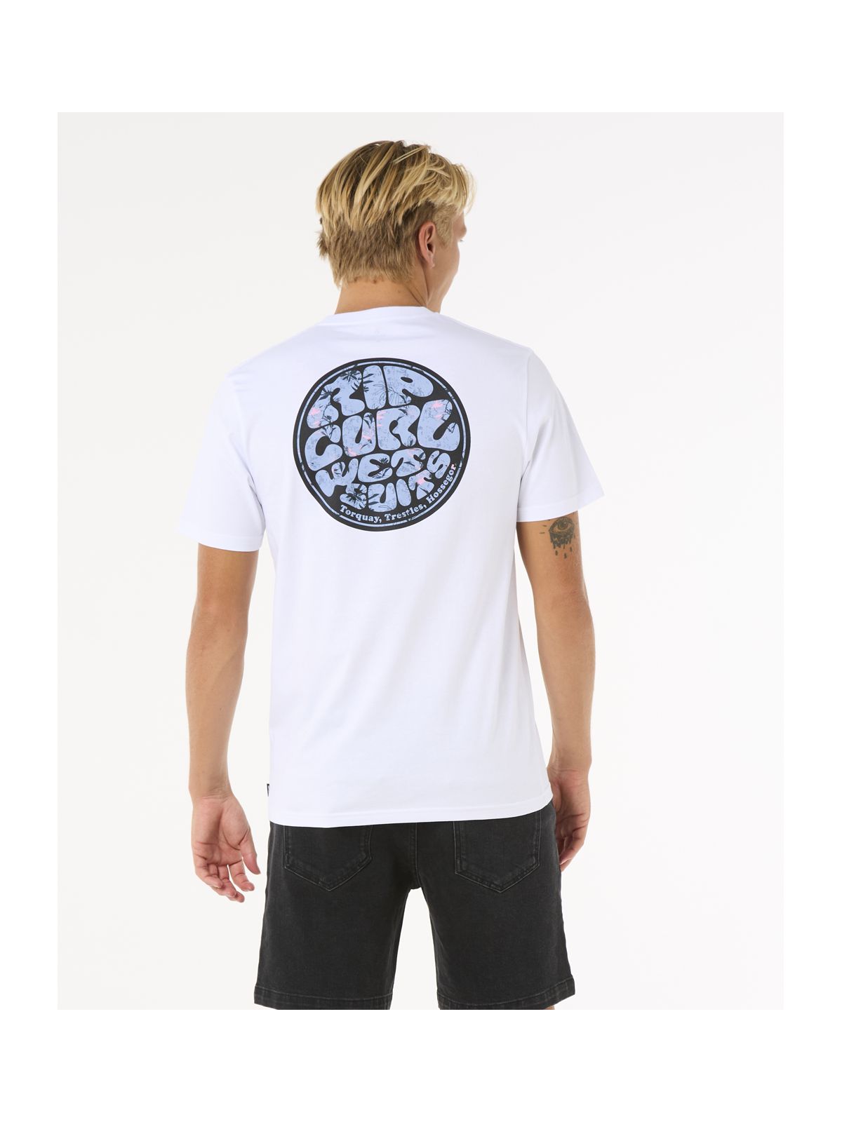 Koszulka RIP CURL Wettie Passage Icon Tee biały