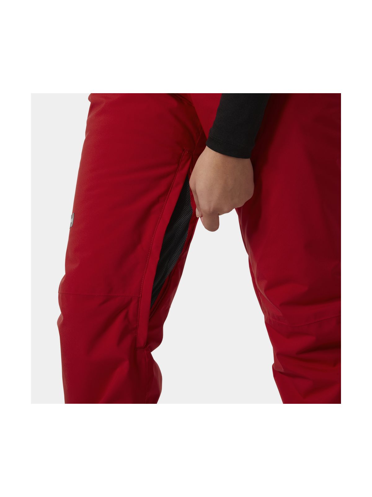 Spodnie narciarskie damskie HELLY HANSEN W LEGENDARY INSULATED BIB PANT czerwone