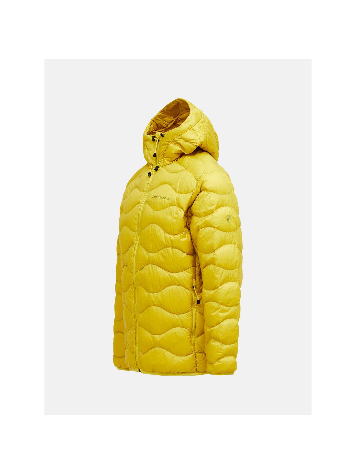 Kurtka puchowa męska PEAK PERFORMANCE M Helium Down Hood Jacket kolor żółty