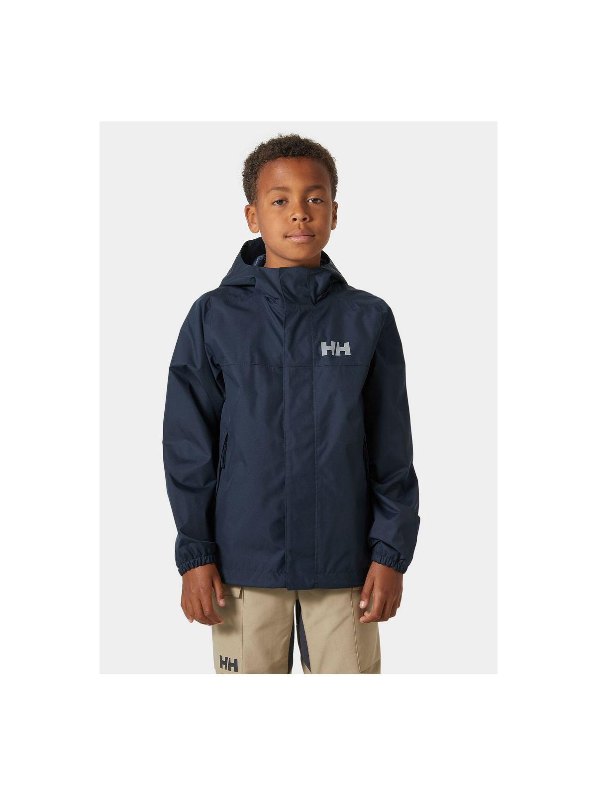 Kurtka dziecięca HELLY HANSEN Jr Vancouver Rain Jacket granatowa