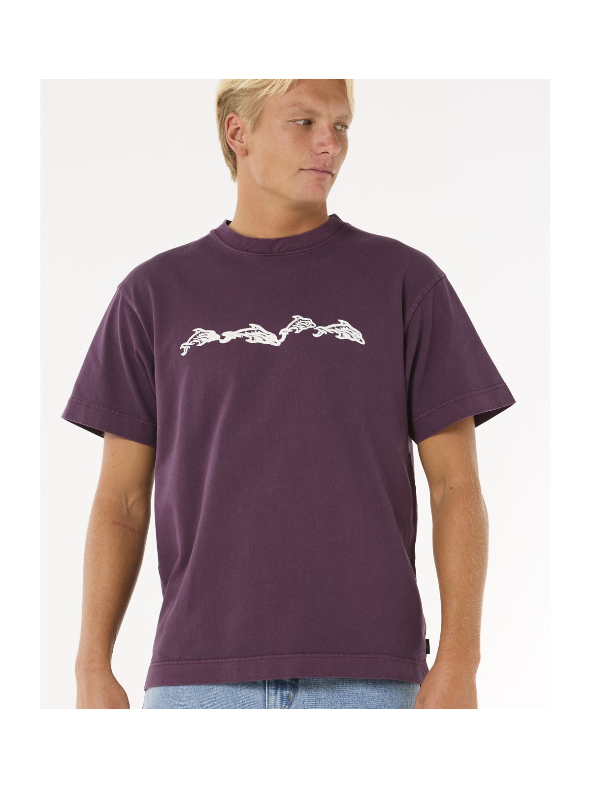 Koszulka RIP CURL Raw Energy Dolphin Tee fioletowy
