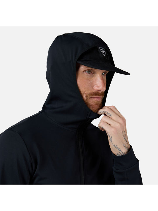 Bluza męska ROSSIGNOL Mid Layer Thin Fz czarna
