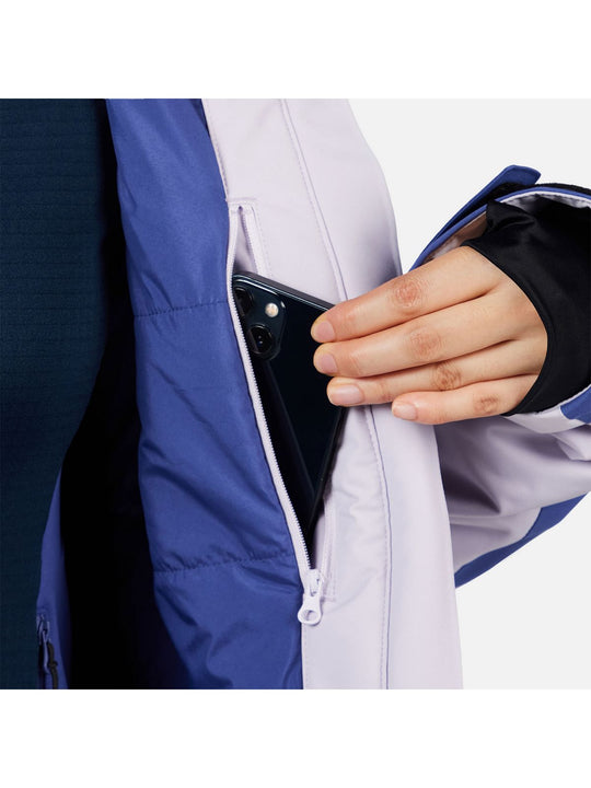 Kurtka narciarska damska ROSSIGNOL W ROCHRUN INSULATED JKT szara
