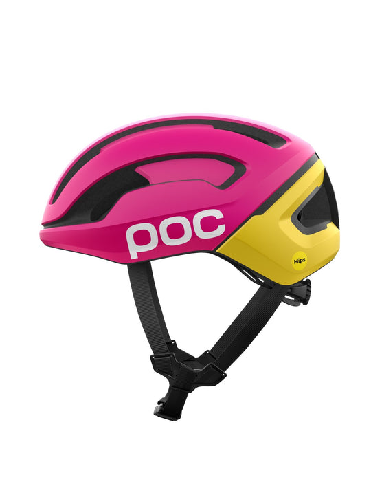 Kask rowerowy POC Omne Air MIPS różowo żółty
