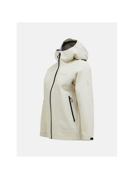 Kurtka damska PEAK PERFORMANCE W Treeline Gore-Tex 3L Shell Jacket kolor beżowy
