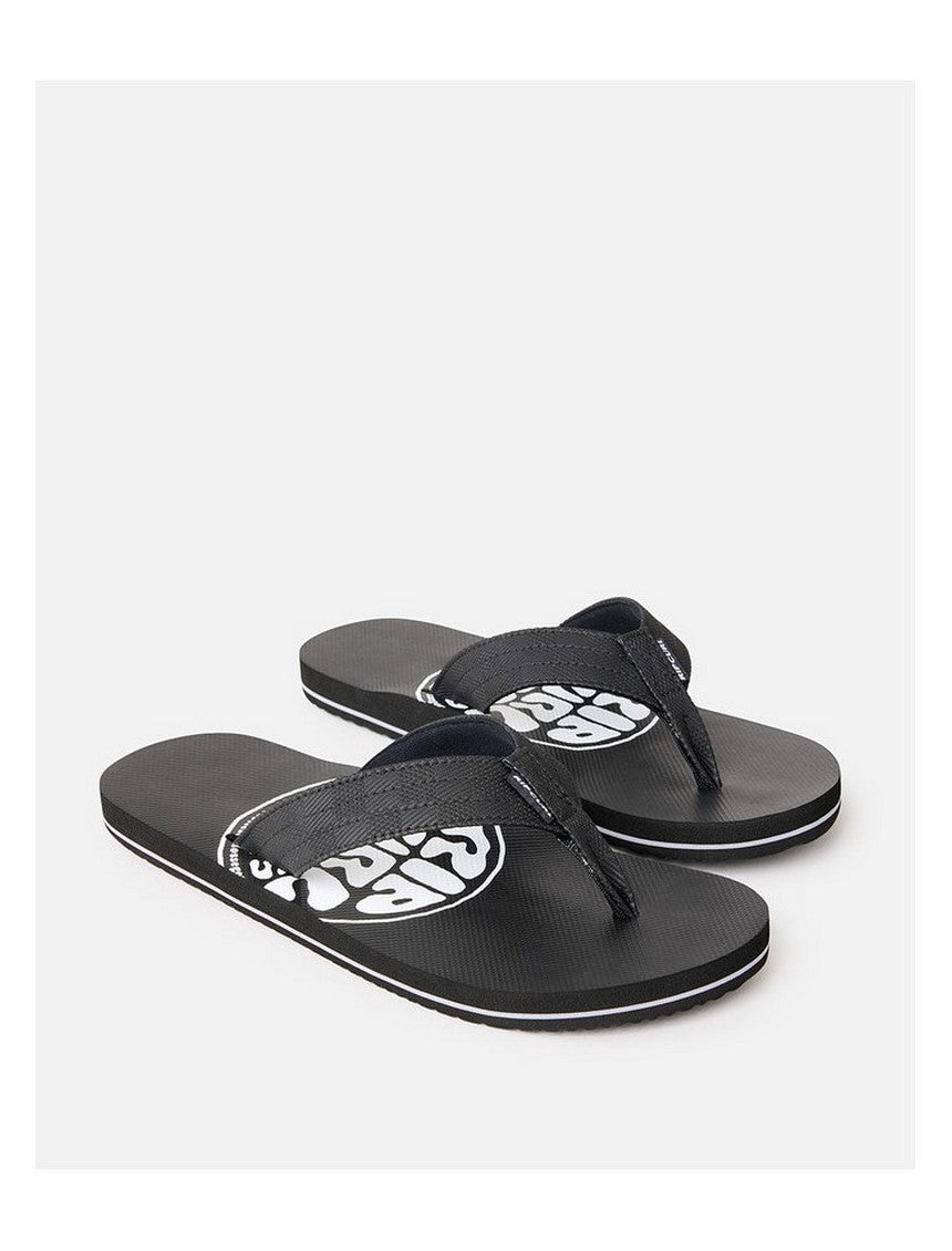 Japonki plażowe męskie RIP CURL Ripper Bloom Open Toe czarne