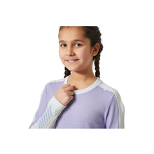 Bielizna dziecięca HELLY HANSEN Jr Lifa Merino Midweight Set kolor fioletowy
