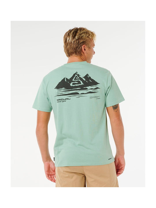 Koszulka męska RIP CURL Vaporcool Search Peak Tee zielona
