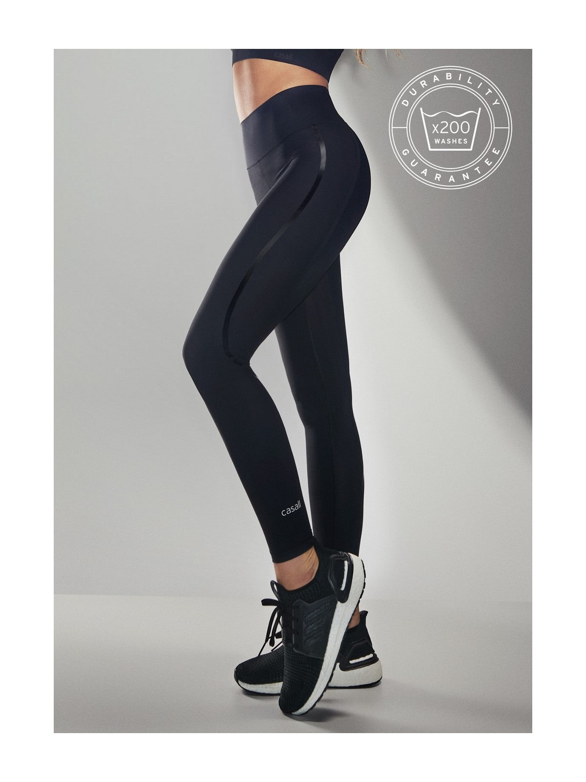 Legginsy treningowe damskie CASALL Sculpture 2.0 High Waist Tights kolor czarny