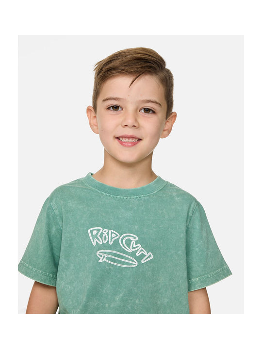 Koszulka chłopięca RIP CURL Ride The Wave Wash Tee - Boy zielona
