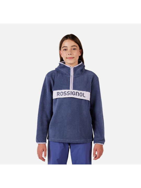 Bluza dziecięca ROSSIGNOL JR ALLTRACK ANORAK FLEECE niebieska
