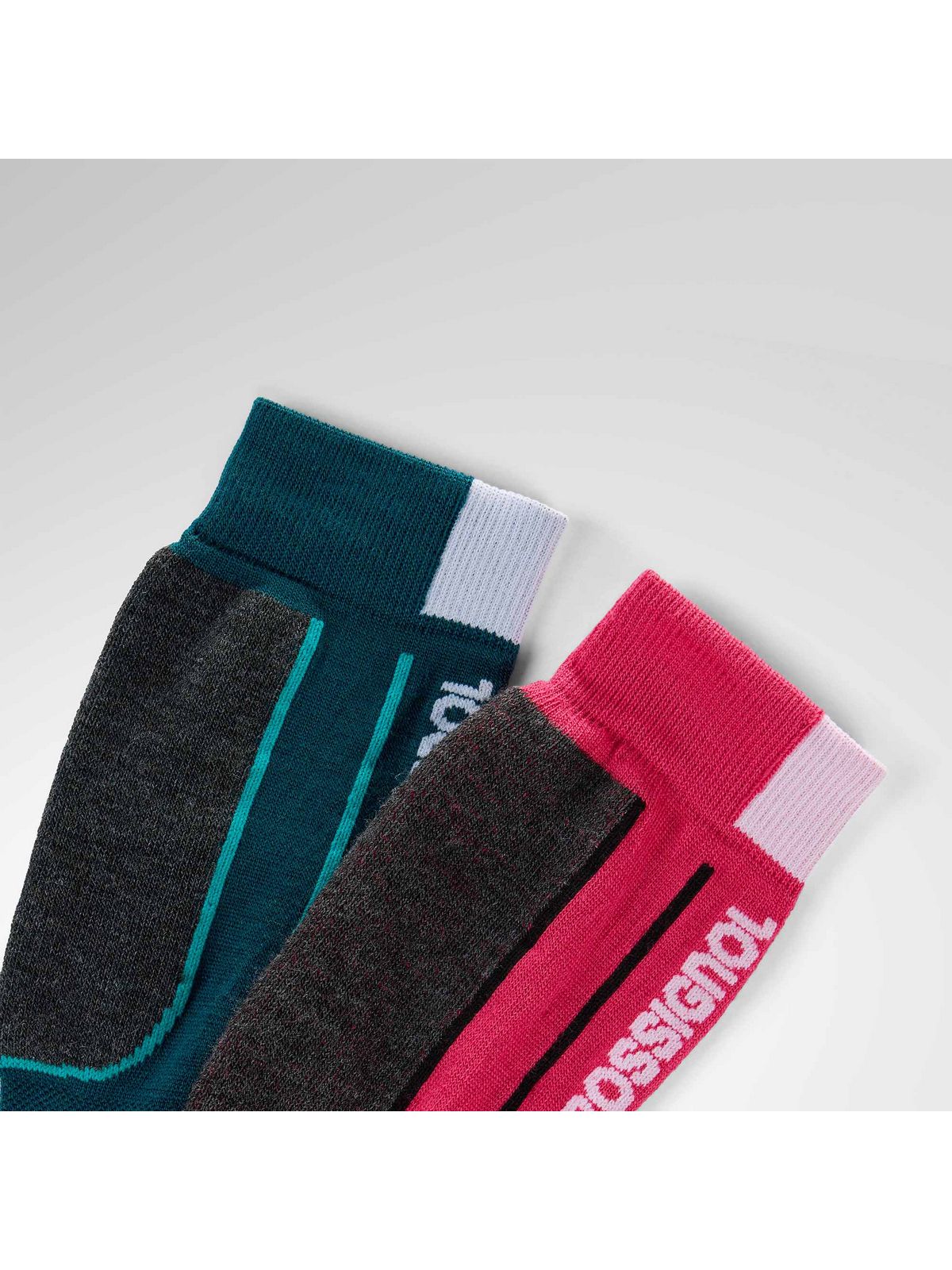 Skarpety juniorskie ROSSIGNOL Jr Essential 2 Pack Ski Socks różowe