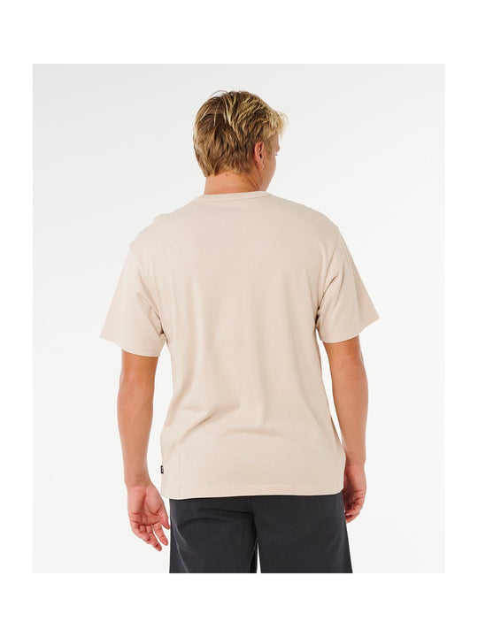 Koszulka męska RIP CURL Premium Surf Wettie Tee beżowa
