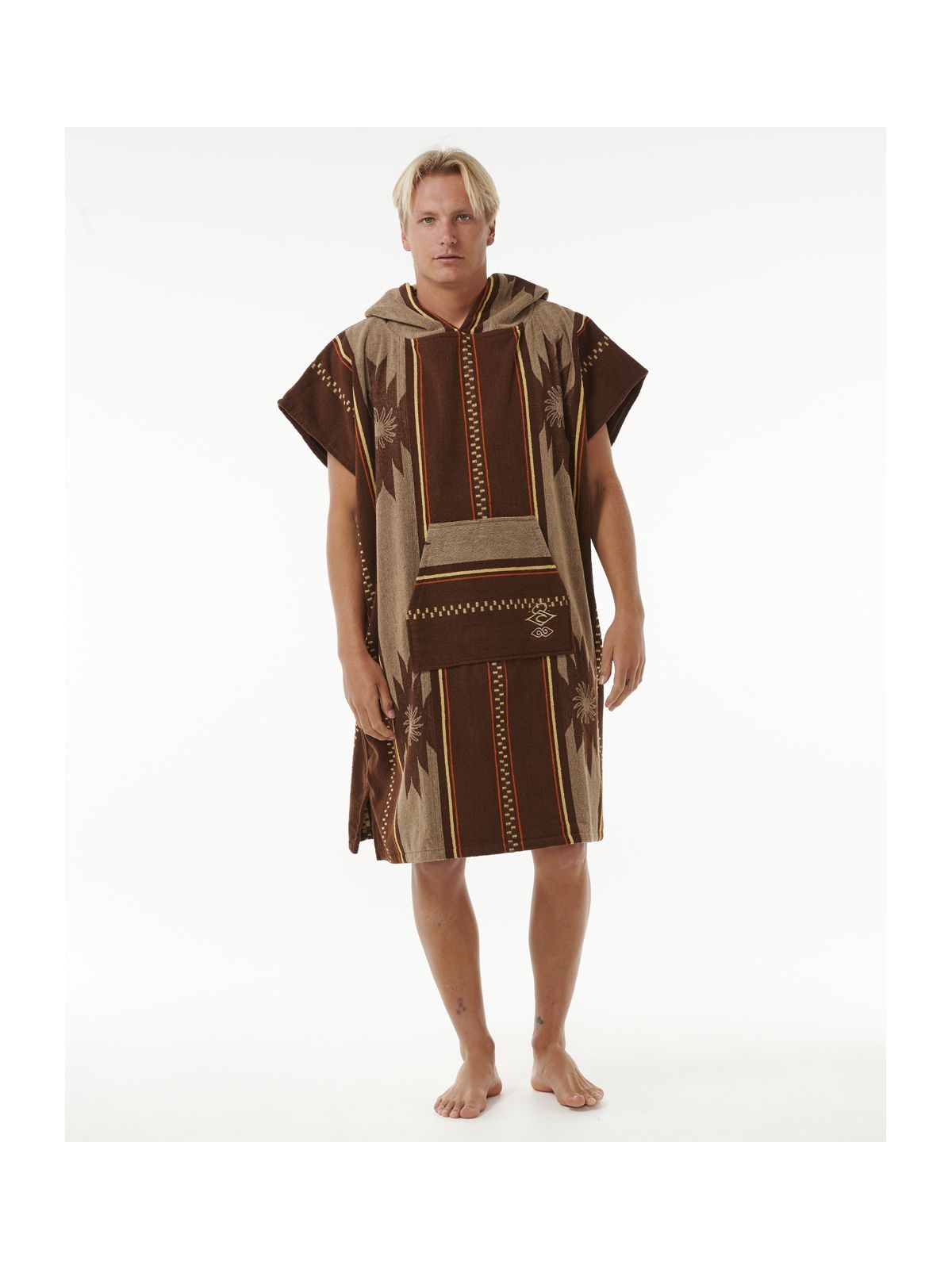 Ponczo RIP CURL Searchers Hooded Towel brązowy