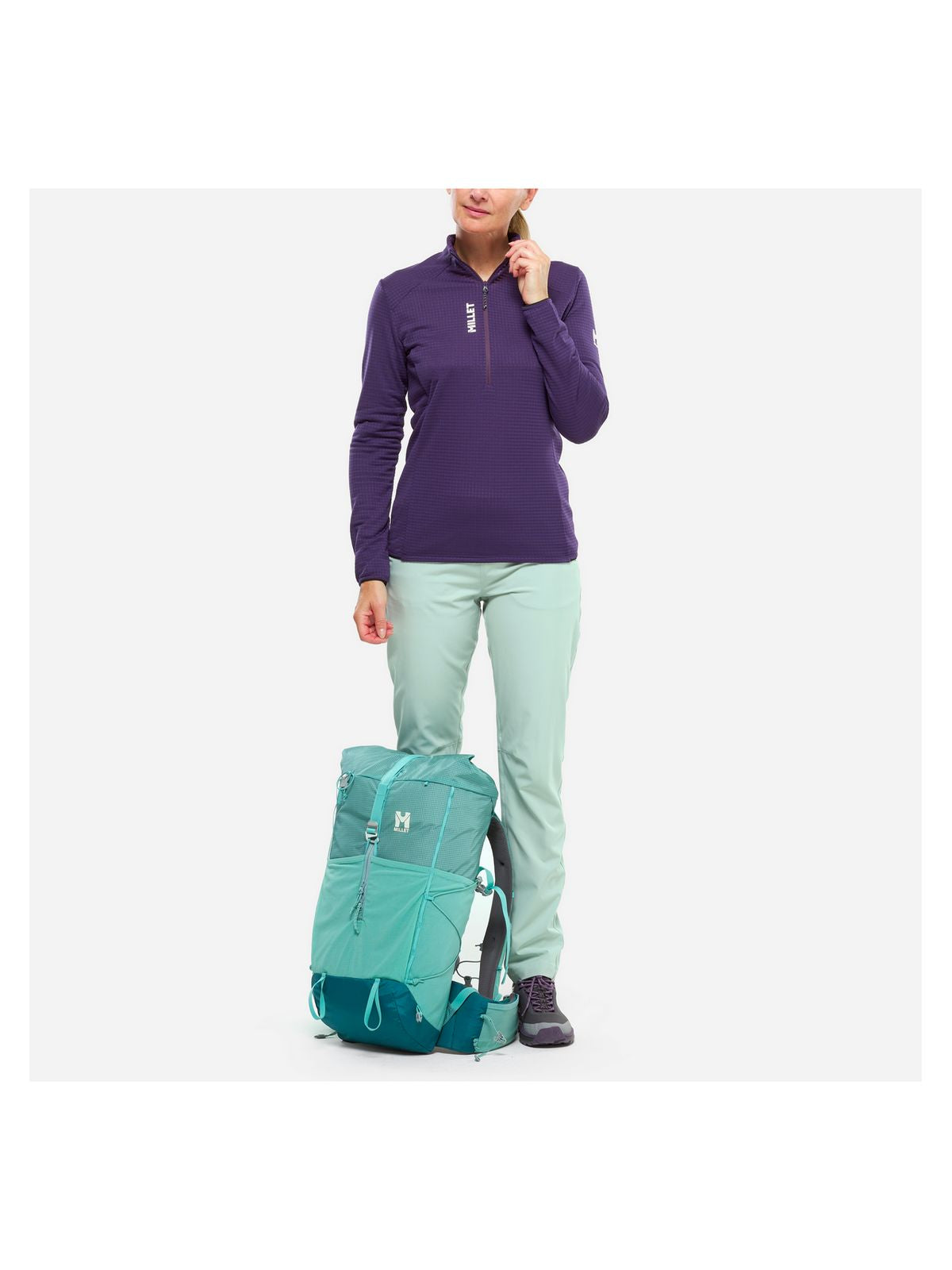 Bluza damska MILLET Parmelan Light Fleece Po W fioletowa