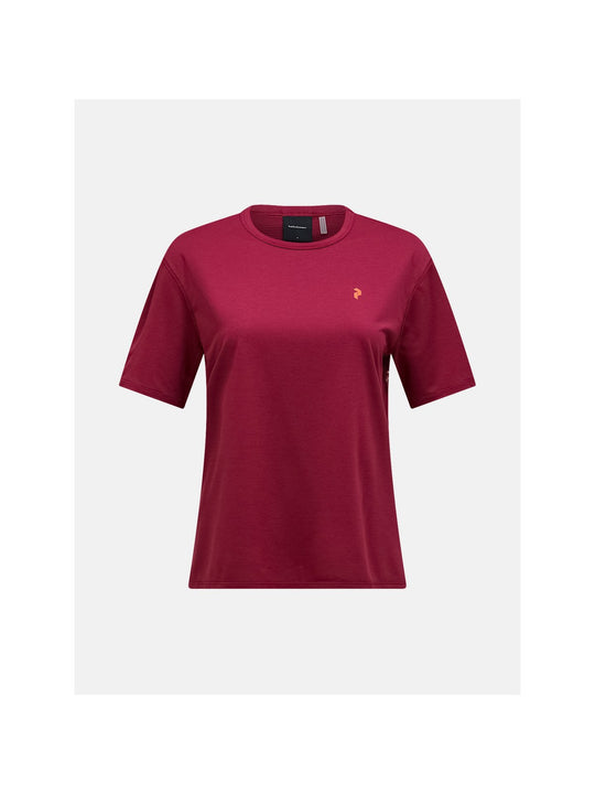 Koszulka PEAK PERFORMANCE Trail Shortsleeve Women bordowy
