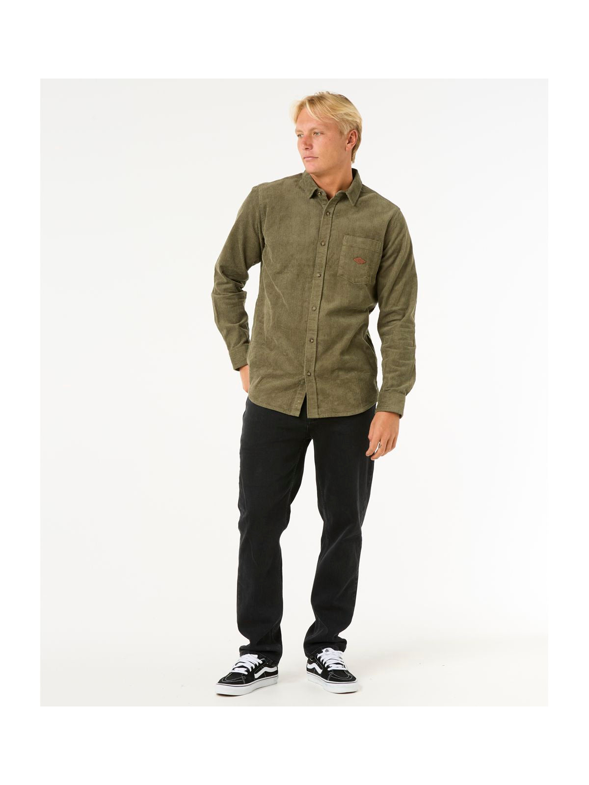 Koszula RIP CURL Classic Surf Cord L/S Shirt oliwkowy