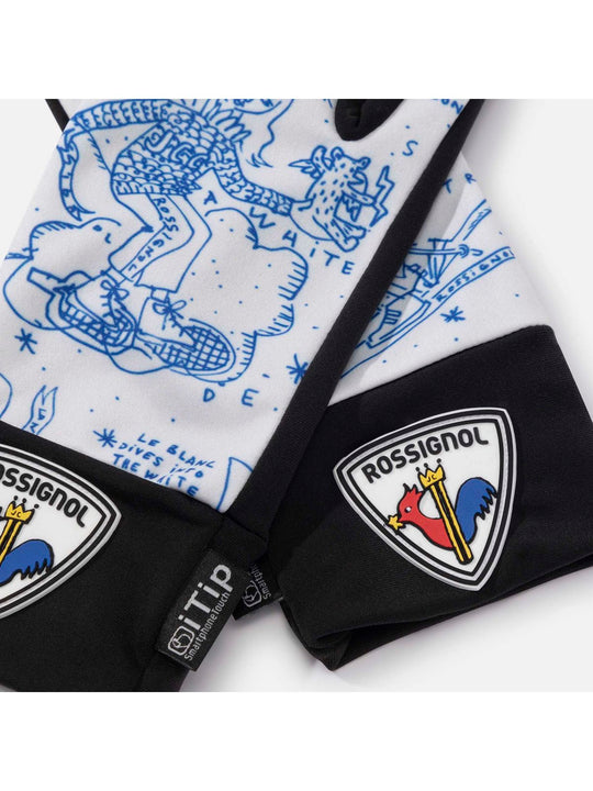 Rękawice narciarskie damskie ROSSIGNOL W JCC I TIPS białe
